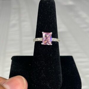 Elegant Pink Gemstone Sterling Silver 925